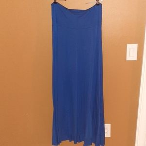 LULAROE Royal Blue Maxi Dress (L)